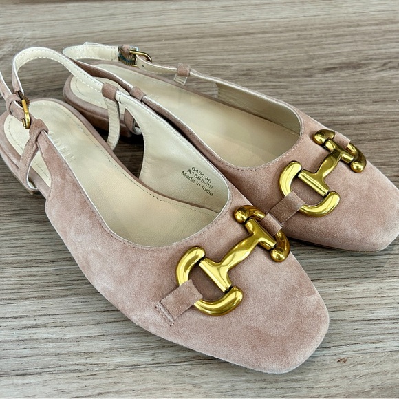 Boden Iris Snaffle Slingback Flats Ginger Snap Suede Size 8/8.5 (EU 39) - Picture 16 of 16
